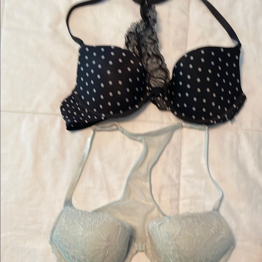Polka Dot Black Bra